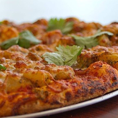 AlooChatt Veggie Paneer pizza